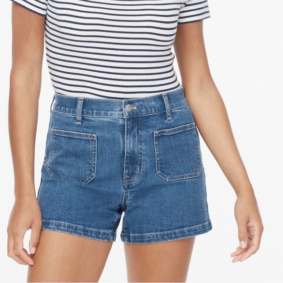 J. Crew Pants - J.Crew Sailor Patch Pocket Denim Shorts – Size 31new with tags Brand: J.Crew